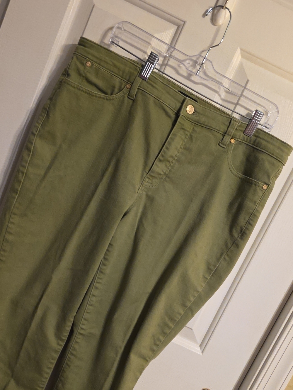 Talbots 14 Sage Green Slim Ankle Jeans